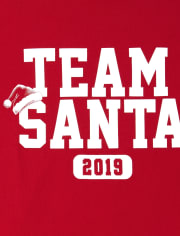 Girls Matching Family Team Santa Graphic Tee