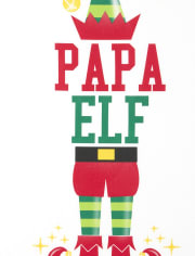 Mens Matching Family Elf Graphic Tee