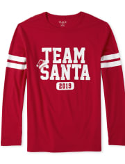 Adult Matching Family Team Santa Graphic Tee