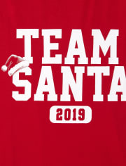 Womens Matching Family Team Santa Graphic Tee