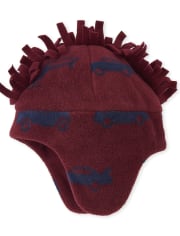 Toddler Boys Car Glacier Fleece Hat And Mittens Set