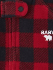 buffalo check baby pajamas