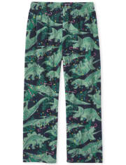 Boys Dino-Lites Matching Fleece Pajama Pants