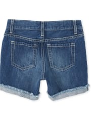 Girls Denim Boyfriend Shorts