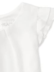 Haut à volants pour filles