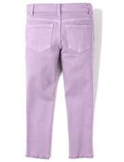 Girls Frayed Step Hem Super Skinny Jeans