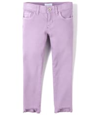 Girls Frayed Step Hem Super Skinny Jeans
