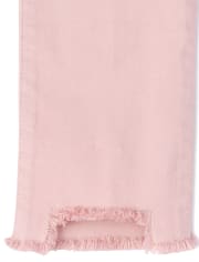 Girls Frayed Step Hem Super Skinny Jeans