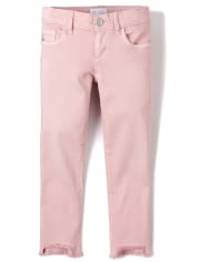 Girls Frayed Step Hem Super Skinny Jeans