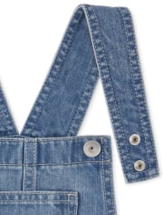 Shorts vaqueros con puños enrollados para niñas