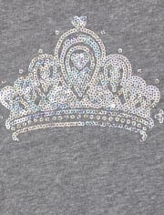 Girls Embellished Raglan Top