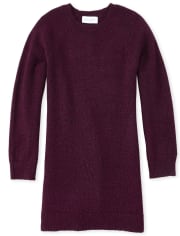 Vestido tipo suéter con alas de lentejuelas para niñas
