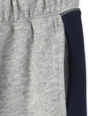 Pantalones jogger de vellón con rayas laterales activas para niños