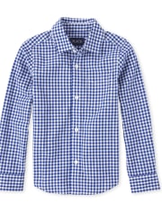 Camisa con botones a juego de popelina de cuadros vichy Dad And Me para niños