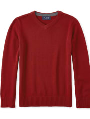 Pull assorti à col en V pour garçon