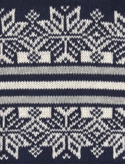 Boys Fair Isle Shawl Collar Sweater