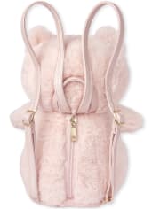 Girls Flip Sequin Cat Faux Fur Mini Backpack