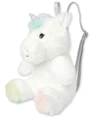 Girls Holographic Faux Fur Unicorn Bag