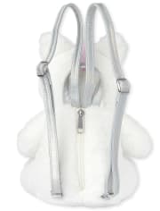 Girls Holographic Faux Fur Unicorn Bag