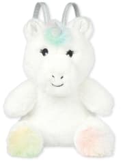 Girls Holographic Faux Fur Unicorn Bag