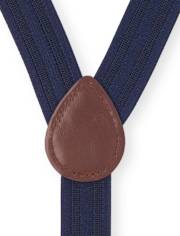 Ensemble noeud papillon et bretelles assortis en chambray pour garçon