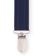 Ensemble noeud papillon et bretelles assortis en chambray pour garçon