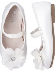 Toddler Girls Iridescent Flower Ballet Flats