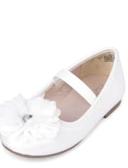 Toddler Girls Iridescent Flower Ballet Flats