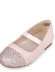 Toddler Girls Glitter Ballet Flats