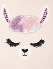 Sweat-shirt Active en tissu éponge avec fausse fourrure pour fille