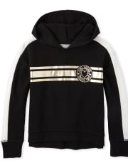 Girls Foil French Terry Hoodie