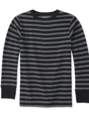 Boys Striped Thermal Top