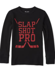 Haut thermique de hockey pour garçons