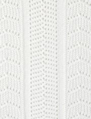 Girls Glitter Cold Shoulder Sweater