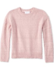 Girls eyelash sweater 2025
