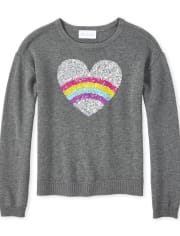 rainbow sequin sweater