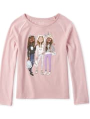 Top con purpurina para niñas