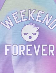 Girls Glow Weekend Emoji Nightgown