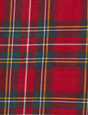 Pijama de algodón a cuadros de Navidad familiar a juego para adultos unisex