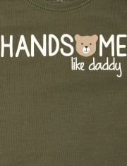 Body para bebé niño con gráfico Daddy Bear, paquete de 4