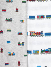 Baby Boys Train Bodysuit 5-Pack