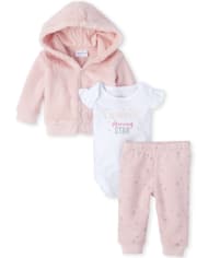 Baby Girls Mommy's Star 3-Piece Playwear Set