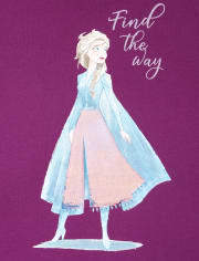 Girls Disney Frozen 2 Flip Sequin Elsa Graphic Tee