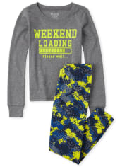 Boys Weekend Snug Fit Cotton Pajamas