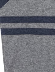 Baby And Toddler Boys Striped Arm Henley Top