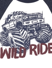 Baby And Toddler Boys Puff Print Top