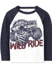 Baby And Toddler Boys Puff Print Top