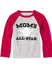 Top con estampado de hojaldre para bebés y niños pequeños