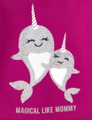 Baby And Toddler Girls Embellished French Terry Peplum Sweatshirt