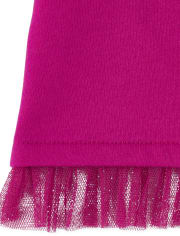 Baby And Toddler Girls Embellished French Terry Peplum Sweatshirt